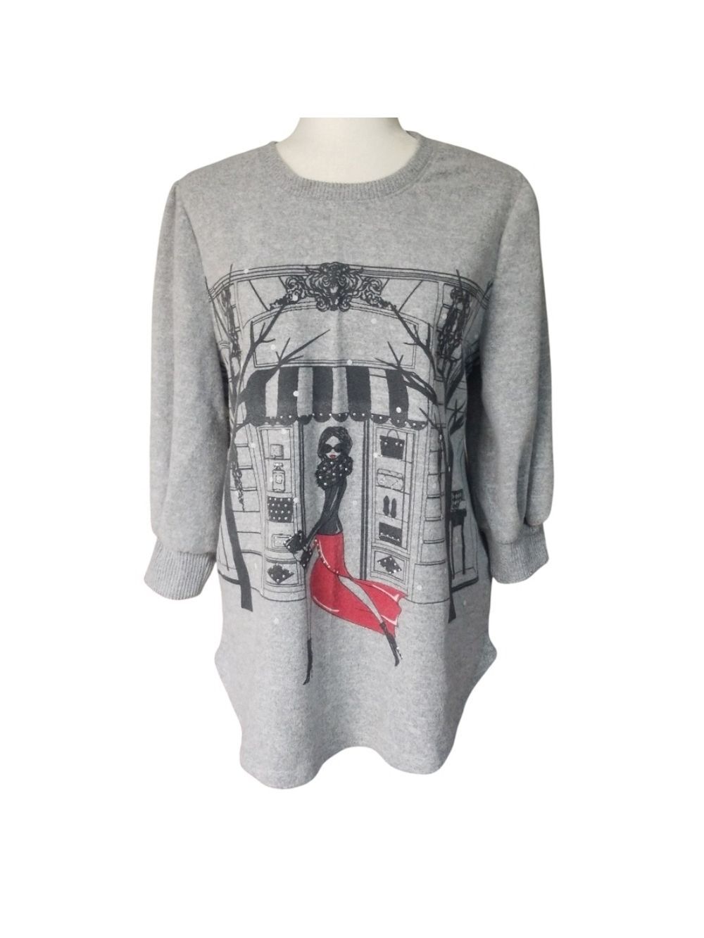 Love + Lace Gray Sweater XL - Picture 8 of 8